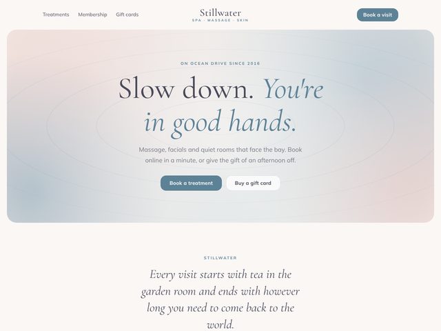 Stillwater Spa sample site